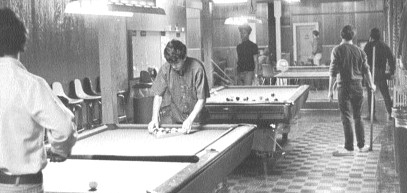 Students enjoy a game of pool 
at the Student Center.